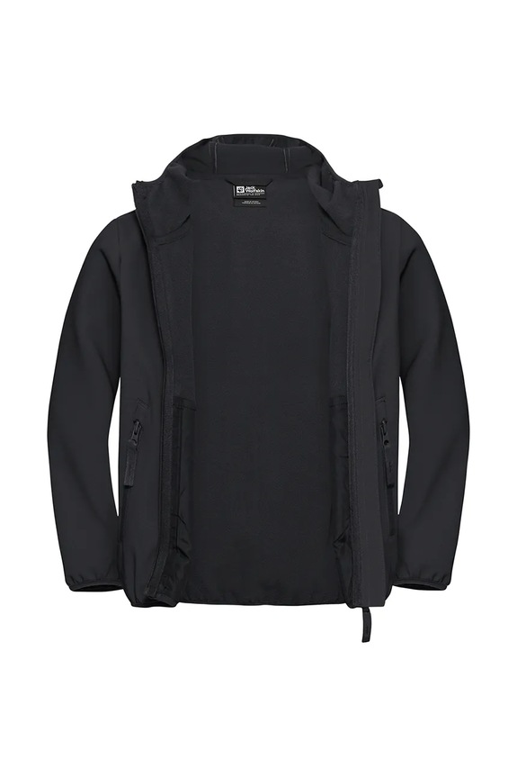 Jack Wolfskin geacă softshell pentru copii FOURWINDS JACKET KIDS negru A61854.164.176.