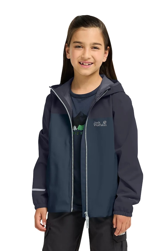 Jack Wolfskin противодождевая куртка для детей ADVENTURETRIBE 2L JKT K A65947.164.176
