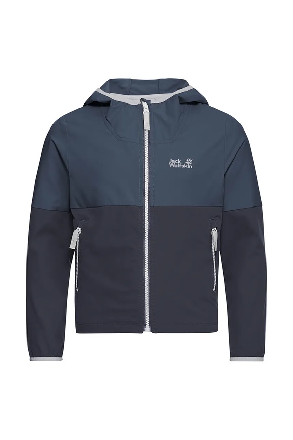 Jack Wolfskin geacă sport pentru copii SANDBIRD HOODED JKT K A65952.104.152 bleumarin SS26