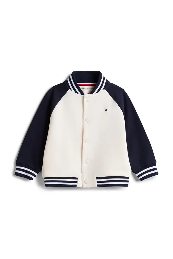 Tommy Hilfiger Jakna varsity za bebe s pamukom mornarsko plava KN0KN02393.PPY2