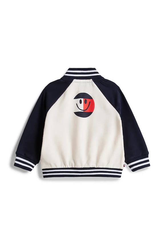 Tommy Hilfiger Jakna varsity za bebe s pamukom KN0KN02393.PPY2 mornarsko plava SS26