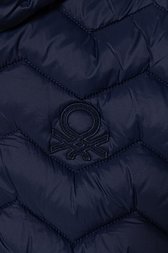 BIMBA United Colors of Benetton Gilet con capuccio per bambini 2TWDCJ00R.G.Riproposto blu navy