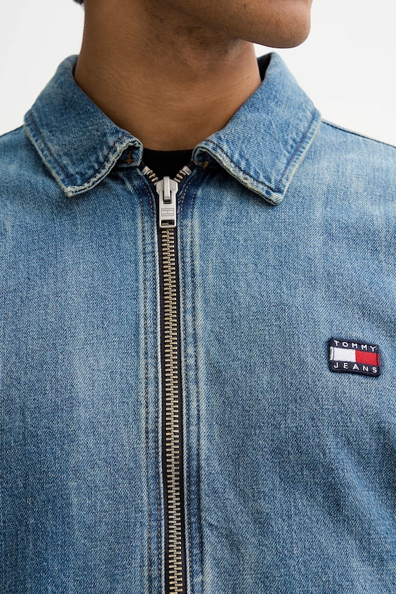 Tommy Jeans geacă jeans DM0DM22269 albastru