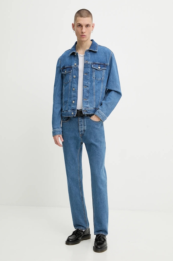 Džínová bunda Tommy Jeans DM0DM22635 modrá SS26