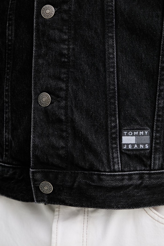 Tommy Jeans kurtka jeansowa DM0DM22670 czarny