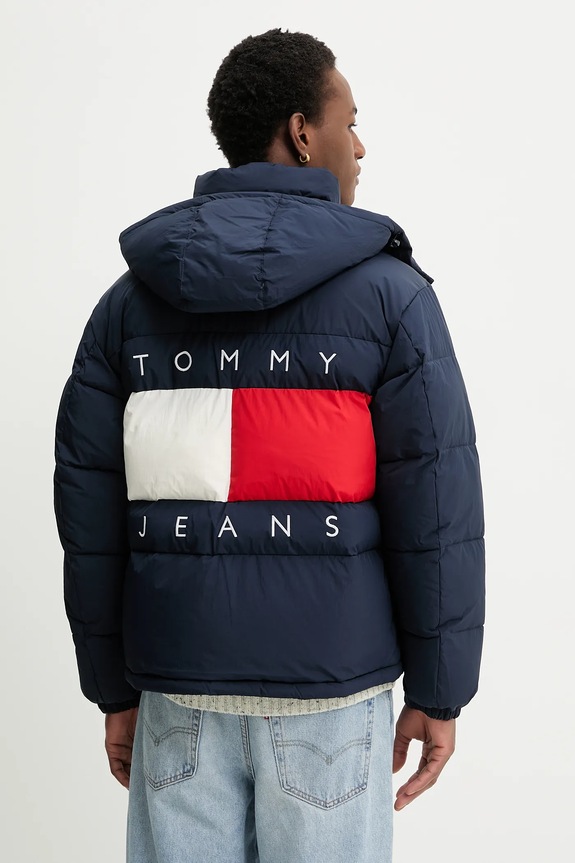 Ρούχα Μπουφάν Tommy Jeans DM0DM22730 σκούρο μπλε