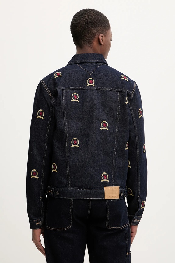 Îmbrăcăminte Tommy Jeans geacă jeans DM0DM22988 bleumarin