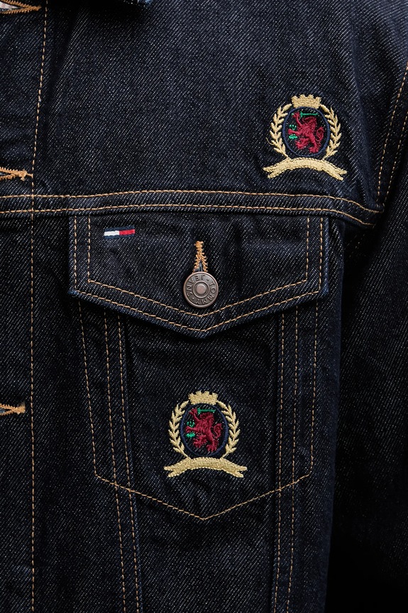Tommy Jeans geacă jeans DM0DM22988 bleumarin