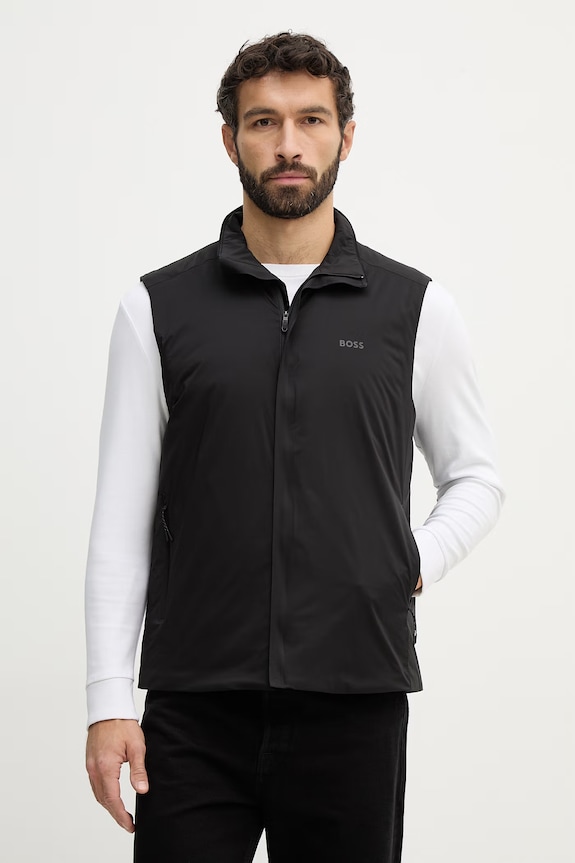 BOSS Green vestă OW_Lite-X Vest cu captuseala negru 50551055