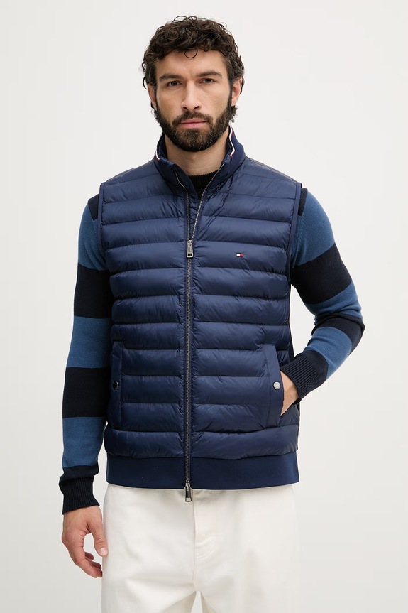 Tommy Hilfiger vesta pánska tmavomodrá MW0MW41441