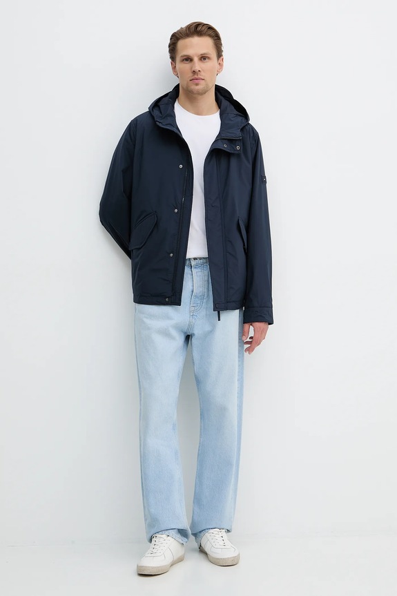 Μπουφάν Tommy Hilfiger MW0MW42563 σκούρο μπλε SS26