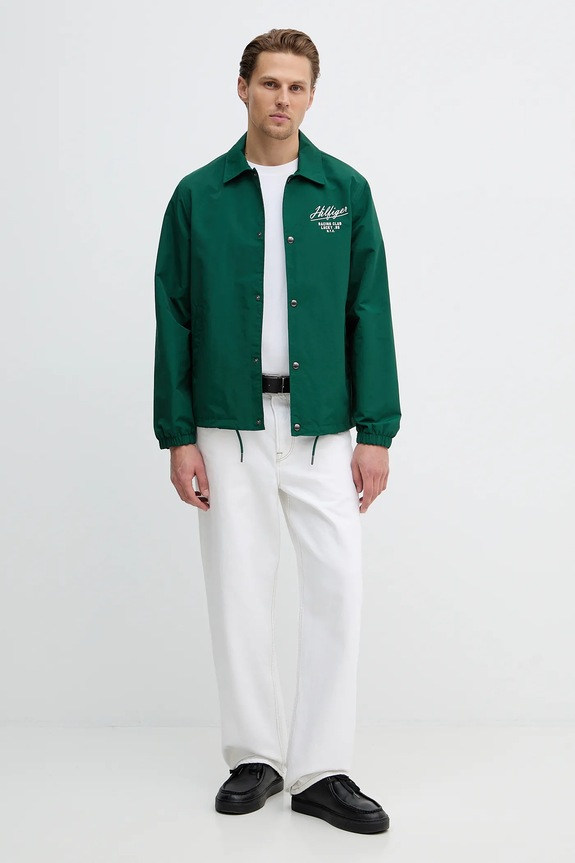 Tommy Hilfiger geacă MW0MW41871 verde SS26