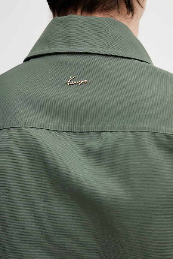 Kenzo cotton shirt FG55CH5439OT green