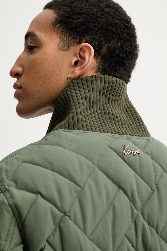Páperová bunda Kenzo FG55OU3189NK zelená