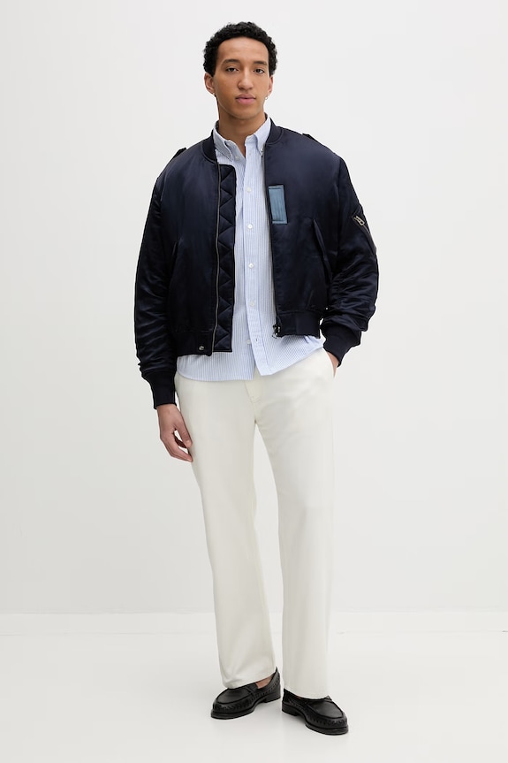 Kenzo Ανδρικό bomber με λινό FG55BL1829FX σκούρο μπλε SS26