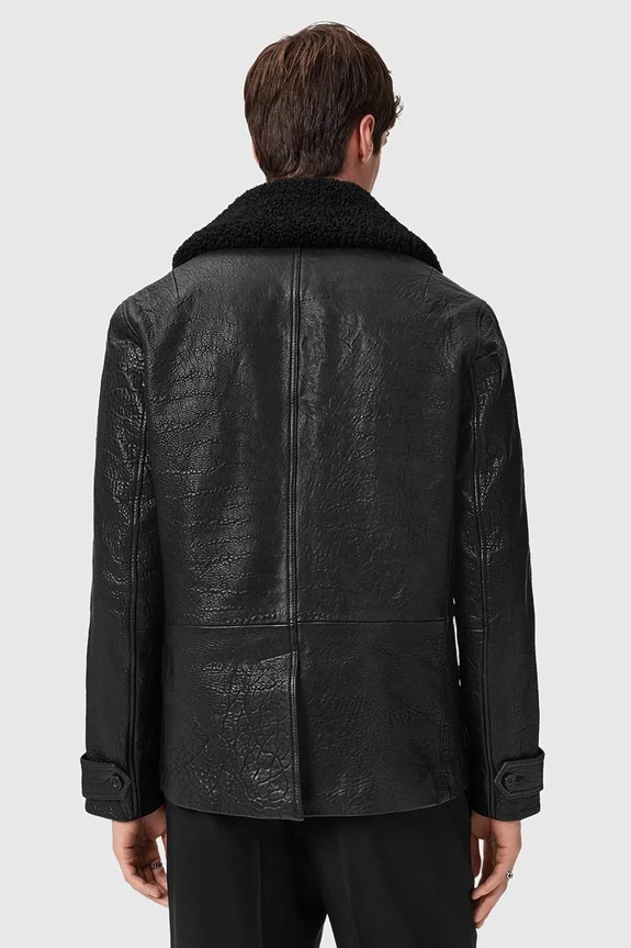 AllSaints giacca in pelle M031LD nero SS26