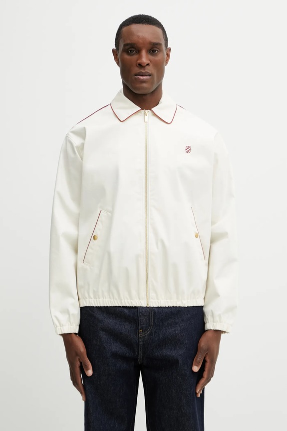 Odzież Drôle de Monsieur kurtka Blouson Brodé J.JT260.CO244.OW beżowy