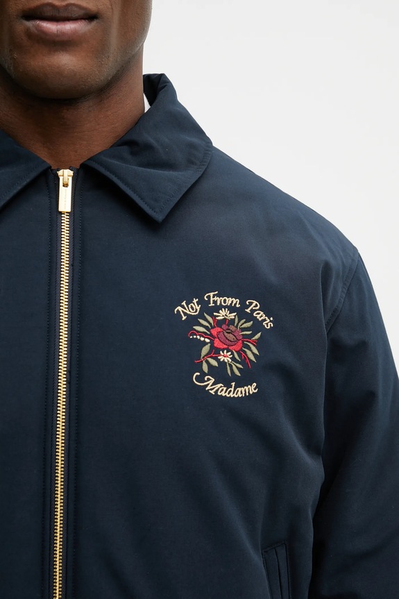 Drôle de Monsieur geacă Slogan Rose bleumarin J.JT257.PL163.NY