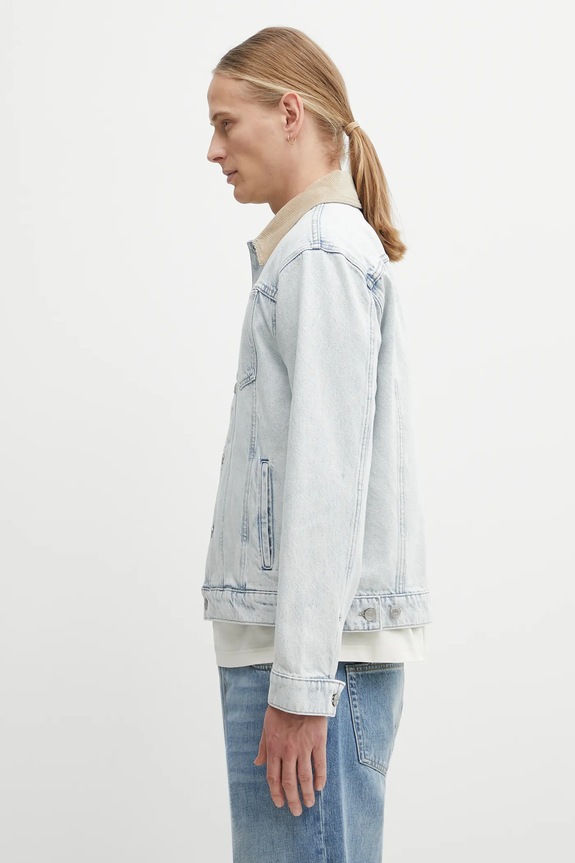 Pamučna traper jakna Drôle de Monsieur La Veste Jean Délavée PERM.JT256.CO123.LBE plava SS26