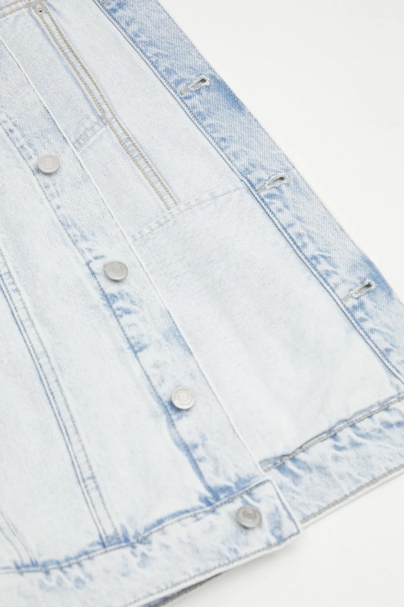 Pamučna traper jakna Drôle de Monsieur La Veste Jean Délavée PERM.JT256.CO123.LBE plava