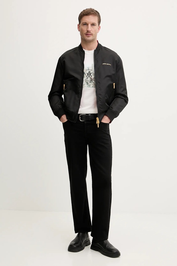 Oblečenie Obojstranná bunda bomber Armani Exchange XM002026.AF19828 čierna