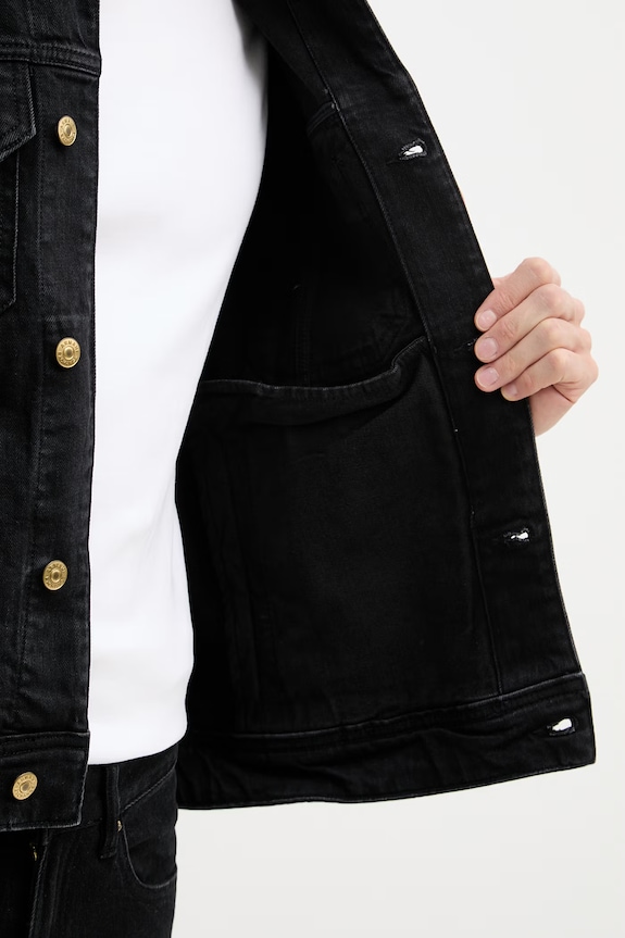 Armani Exchange bunda pánska rifľová XM002028.AF19899 čierna