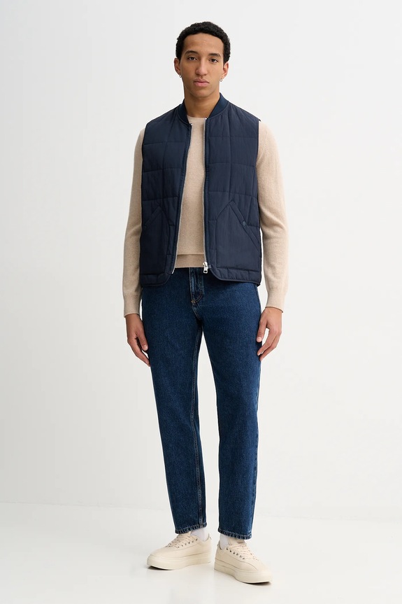 Marc O'Polo vestă 5000007608 bleumarin SS26