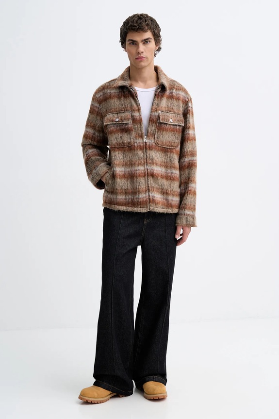 The Ragged Priest giacca camicia RPAW252002OW marrone SS26