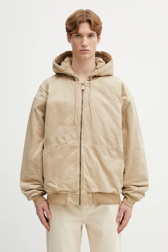 Bunda adidas Originals Equipment Jacket oversize béžová KE6076
