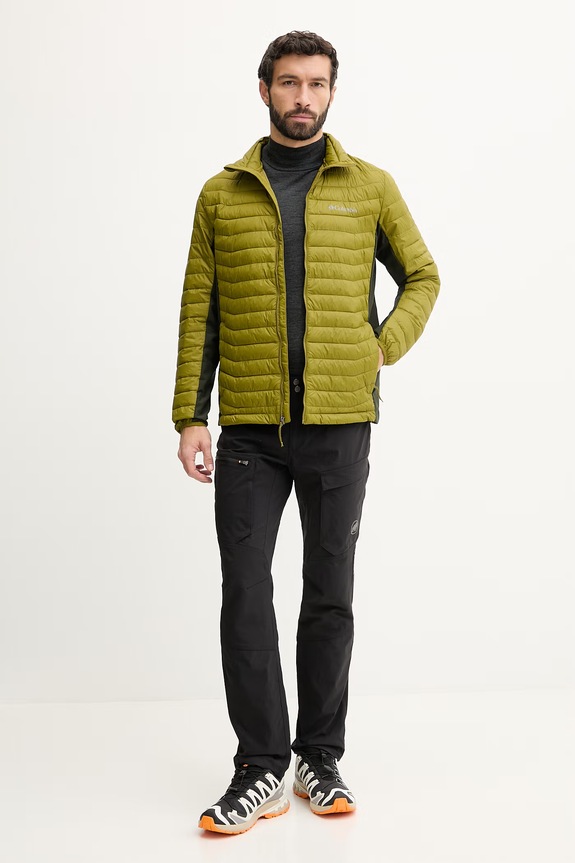 Columbia kurtka Powder Pass 2134141 zielony SS26