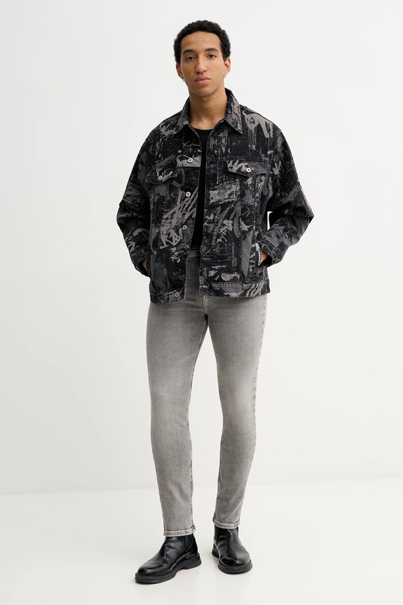 Τζιν μπουφάν Karl Lagerfeld Jeans B1M14033 μαύρο SS26