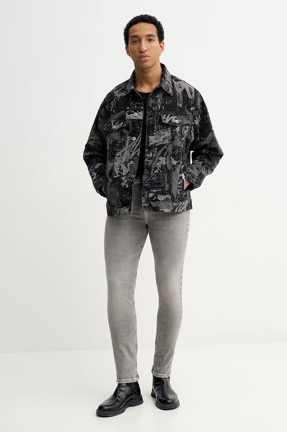 Τζιν μπουφάν Karl Lagerfeld Jeans B1M14033 μαύρο SS26