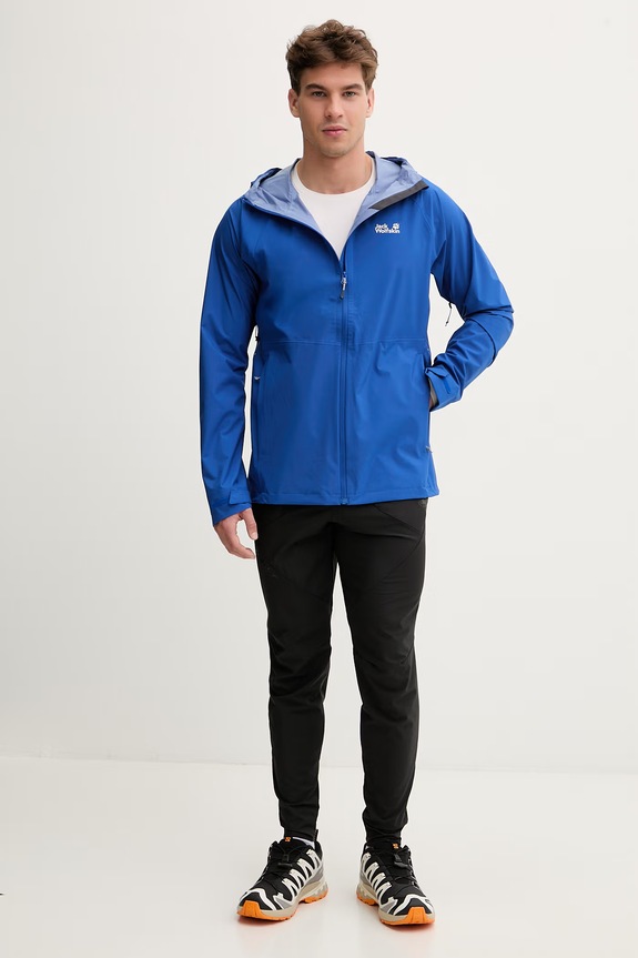 Jack Wolfskin kurtka przeciwdeszczowa męska Prelight 2.5L Lt A63769 niebieski SS26
