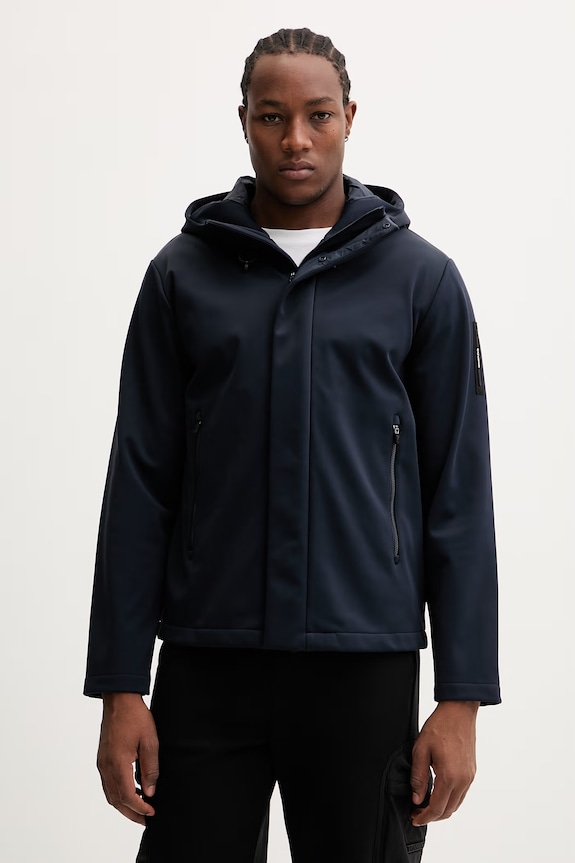 EA7 Emporio Armani geacă cu captuseala bleumarin AF13891.7M002476