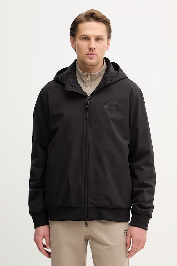 EA7 Emporio Armani geacă cu captuseala negru AF21228.7M002279