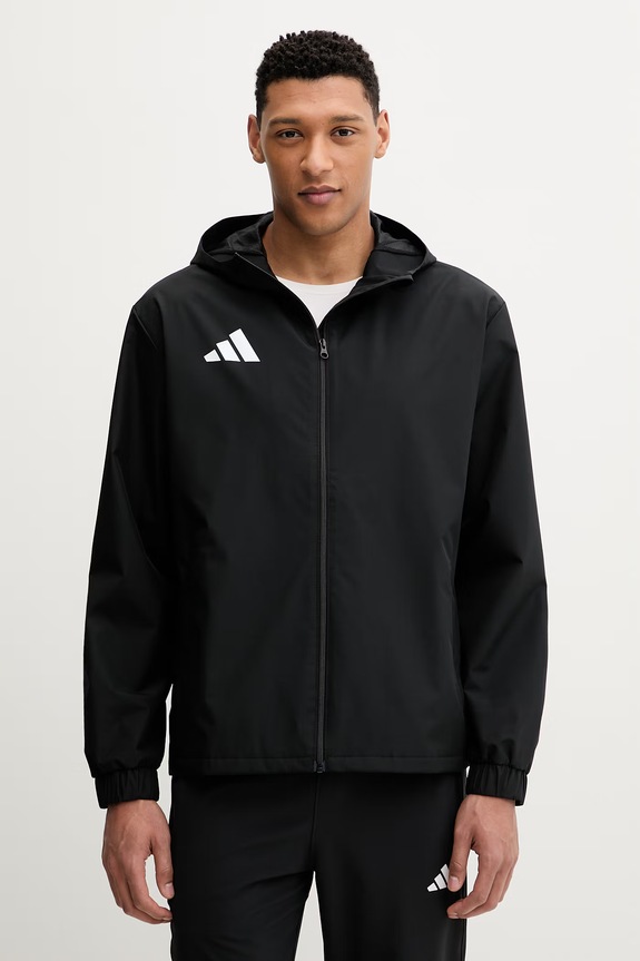 Куртка для тренировок adidas Performance Entrada26 с капюшоном чёрный JZ9101