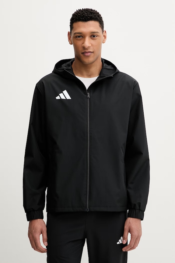 Куртка для тренировок adidas Performance Entrada26 с капюшоном чёрный JZ9101