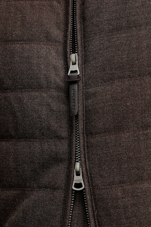 Hackett London vestă HM4000100 maro