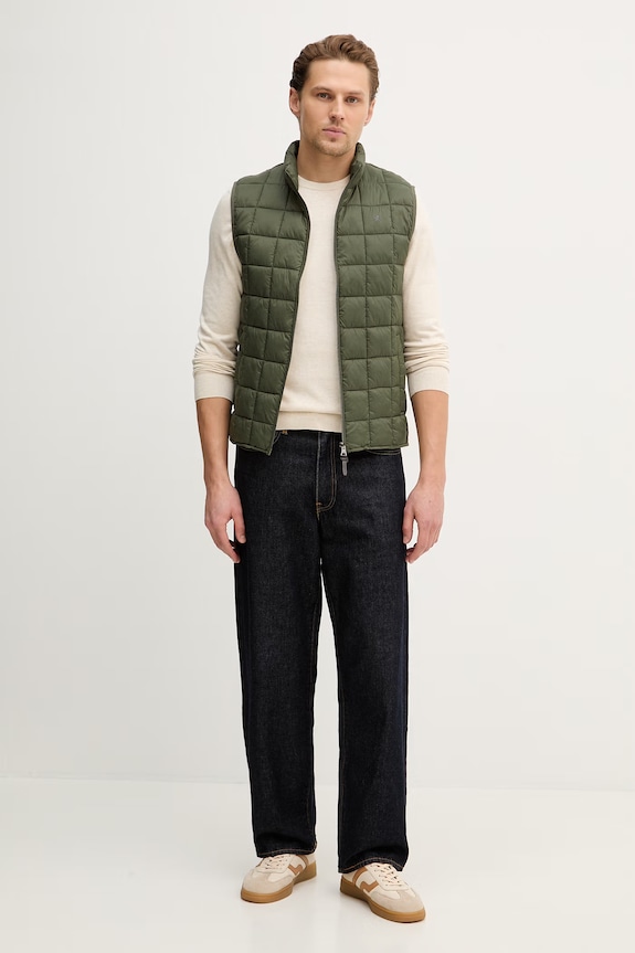 Hackett London vestă HM4000089 verde SS26