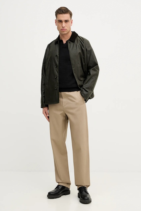 Barbour kurtka bawełniana Lorden MWX2526 zielony SS26
