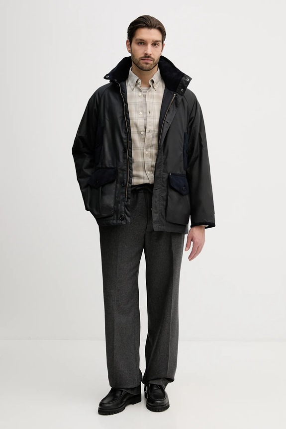 Barbour rövid kabát Beaufort MWX2532 sötétkék SS26