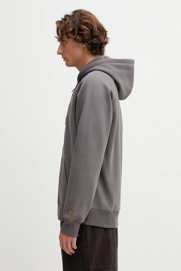 Mikina Carhartt WIP Hooded Chase Jacket I033664.3H5XX šedá SS26