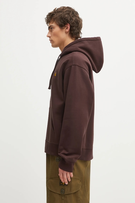 Кофта Carhartt WIP Hooded American Script Jacket I033063.33HXX коричневый SS26