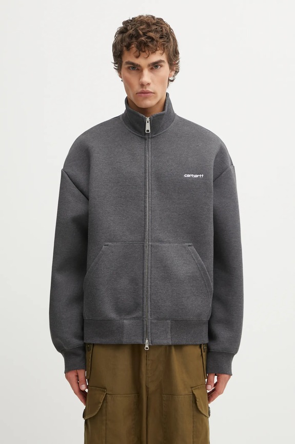 Mikina Carhartt WIP Alda Zip Sweat Jacket jednofarebný sivá I036056.0D2XX