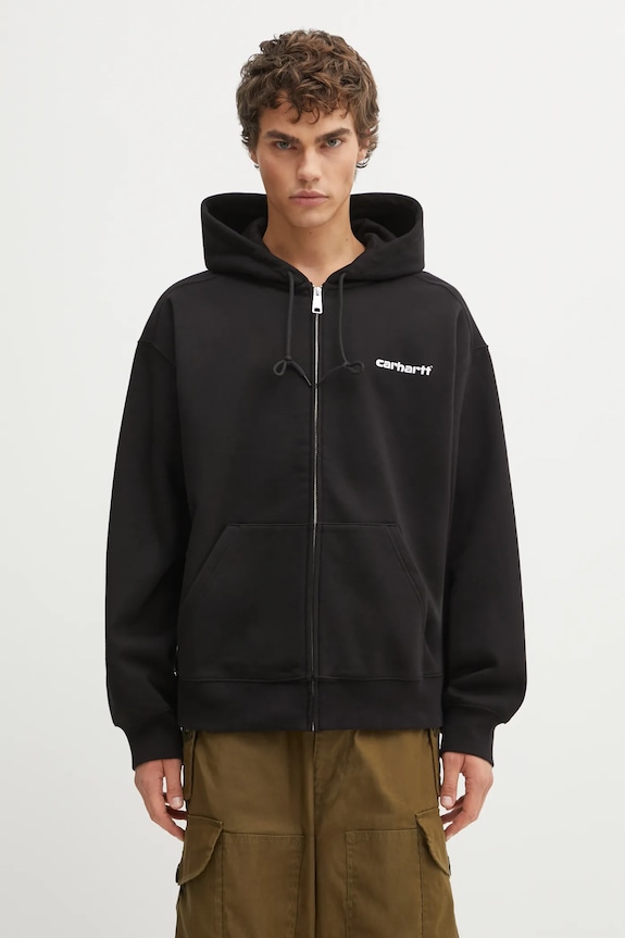 Одежда Кофта Carhartt WIP Hooded Archive Lines Jacket I036013.89XX чёрный