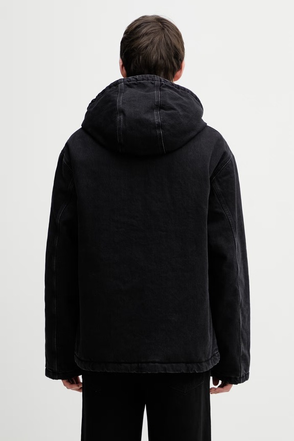 Одежда Хлопковая джинсовая куртка Carhartt WIP Cleveland Jacket I036258.8906 чёрный