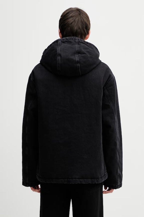 Одежда Хлопковая джинсовая куртка Carhartt WIP Cleveland Jacket I036258.8906 чёрный