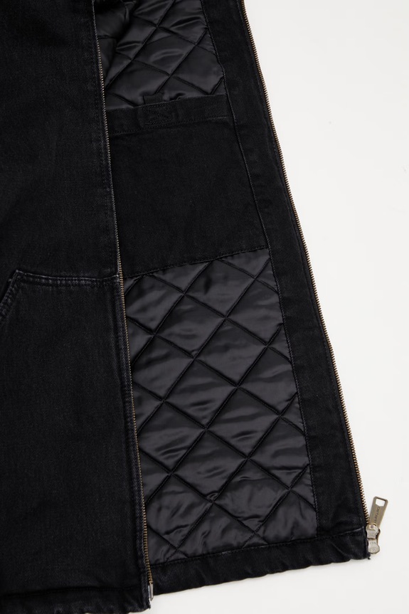 Хлопковая джинсовая куртка Carhartt WIP Cleveland Jacket I036258.8906 чёрный