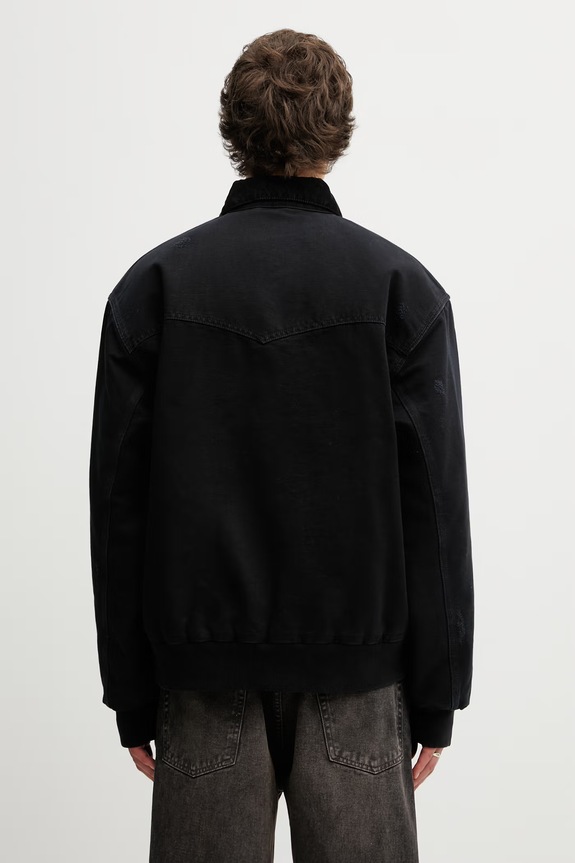 Oblečení Carhartt WIP OG Santa Fe Jacket krátká bunda bavlněná pánská I036240.00EB7 černá