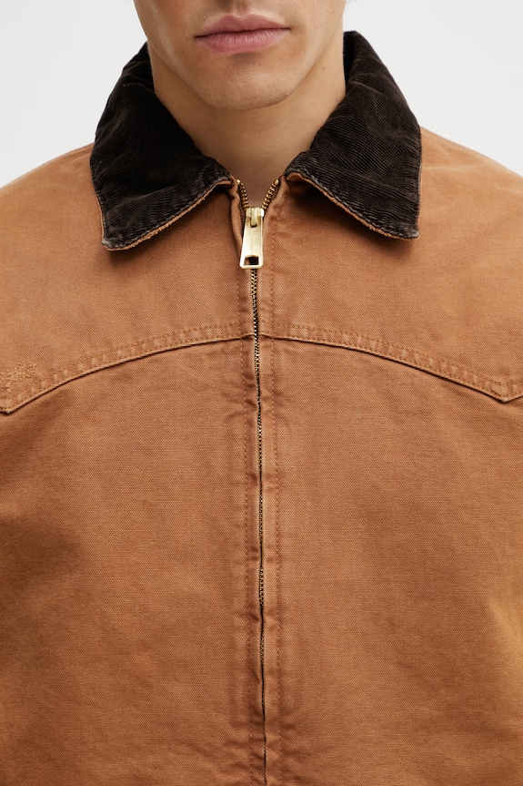 Carhartt WIP OG Santa Fe Jacket krátká bavlněná pánská bunda hnědá I036240.00SB7